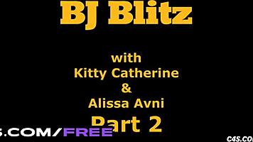 COLLEGE BJ QUEEN KITTY CATHERINE SUCKS FOOTBALL STUD DEEP RIDES TO SLOPPY FACIAL CUMSHOT!