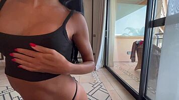 Tanned Latina's Bubble Butt Stretches Around Huge Cock In Tight Pussy