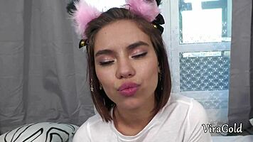 petite 39kg anita snow takes first home anal and cumshot!