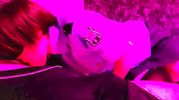 blindfolded policewoman gets amateur creampie after blowjob and licking