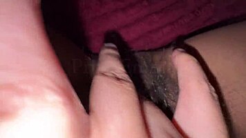 hot indian girl rubs hairy pussy moaning wildly horny