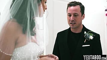 big ass hairy milf bride sneaks one last bent over doggystyle pound with monster cock ex