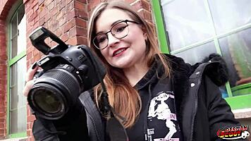 Emily's Glasses Nerd Pickup Turns Casting Tease