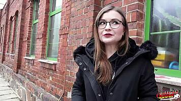 Emily's Glasses Nerd Pickup Turns Casting Tease