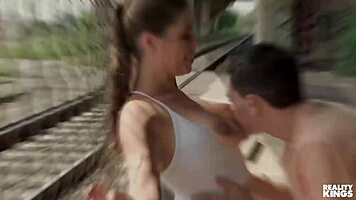 Ryan Reid scissoring hot MILF Andi Avalon moaning on tongue 👅💦