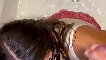 yoya grey drenched in clothed wet pussy slamming