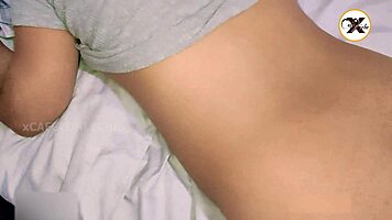 peruvian stepsis offers hairy pussy filled sticky with cream