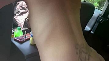 slutty milf rides cock reverse cowgirl in car compilation