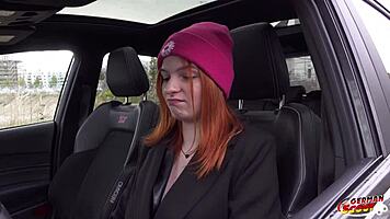 Skinny Redhead Teen's Wild First Anal Pickup Casting Screams in Ecstasy