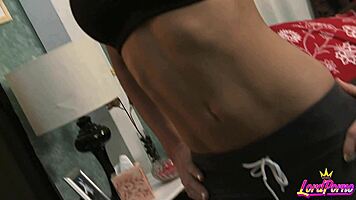 blonde milf honey west bounces huge natural tits in rough titty fuck and blowjob action