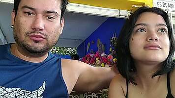 after party petite brunette babe talks then fucks hardcore