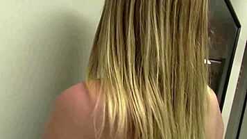 Tiny Pink Pussy Stretches on Oversize Monster Cock Facial Cumshot