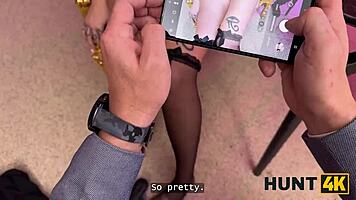 hunt4k. she craved ink so she knelt for stranger's throbbing cock ride