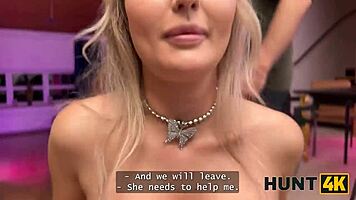 hunt4k. she craved ink so she knelt for stranger's throbbing cock ride