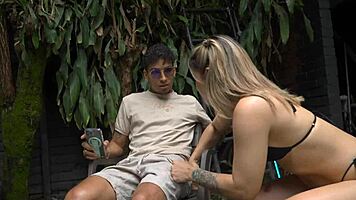 should i rip her clothes and fuck shaved cousin pussy poolside?