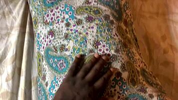 African teen tight pussy fucked hard by mature lover