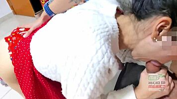 festive belly rub turns into holiday squirt magic