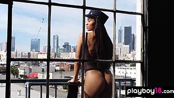 passionate skinny asian fatima kojima slowly strips naked revealing her exotic tight pussy 🔥👅