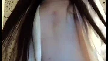 Juliaveil's TikTok Dance Tease in Fishnets, Miniskirt, and Tiny Tits Outfits