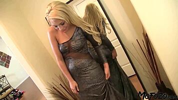 Hey young blonde, take that masseur facial deep?