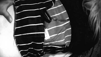 guy captures close-up pounding of petite babe's tight ass moaning loud