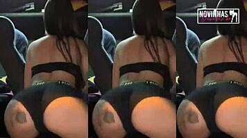 Brazilian sluts in lingerie shake big asses in twerk compilation