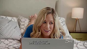 Blonde teen cousin bonds with intense taboo sex play