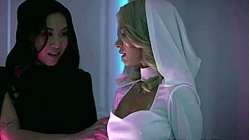 Blonde asian babe hardcore blowjob in cosplay costumes