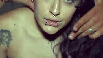 petite brunette with tight pussy and small tits shows off her big cock handling skills in one hot hour