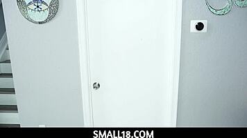 Tiny Braced Blonde Khloe Kapri Seduces Boldly