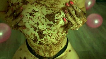 perfect ass cheerleader crushes cake in lingerie showing off small tits and curves