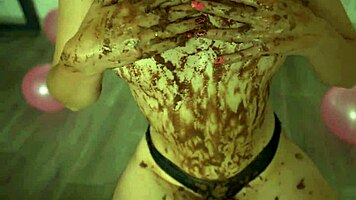 perfect ass cheerleader crushes cake in lingerie showing off small tits and curves