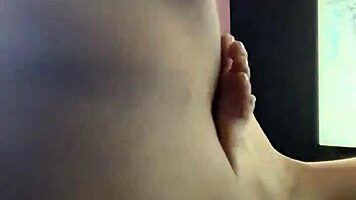 doesn't this petite teen squirting all over while getting cum on her pretty feet drive you wild?