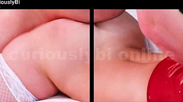 hey come on try going bi like this femdom wants you to with her college partner