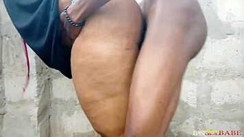 local forest lady heads from woods to house