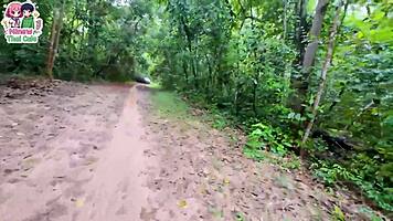 uhh hot thai babe's tight pussy licked outdoors... creampie fun with my slutty friend!