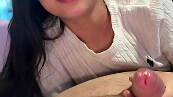 beautiful asian teen fucked hard by huge white cock facial