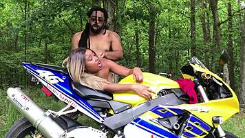 Nina Rivera's outdoor romps tease with Don Whoe's rough deepthroat doggystyle slams in compilation