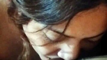 Chubby Curvy Housewife Pays Rent with Deepthroat Sloppy Blowjob