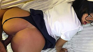 Bold Latina Student Ass Worship Creampie