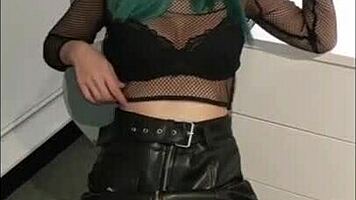 lesbian babe tries huge cock bent over doggystyle creampie