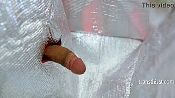 frustrated ts milf bareback fucks delivery guy passionately