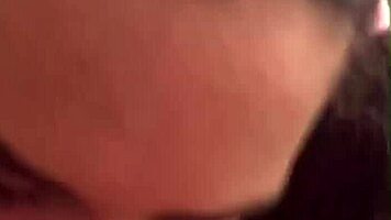 Horny Young Brunette Flashes Tits For Teacher's Thick Cock Blowjob