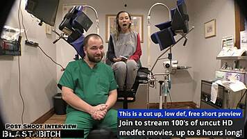 Doctor blasts tanned latina patient's ass with hot cum pov