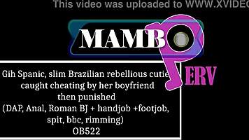 boyfriend catches my slim brazilian ass cheating punishes with dap anal bbc rimjob