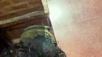 Heart-Pounding Argentinian Latina Gulps Cum on Buenos Aires Streets Passionately