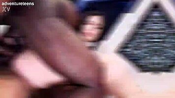 Sofia grace takes balls deep bbc anal first time with ripped clothes and piss play