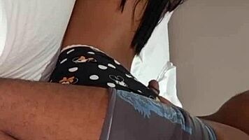 fingering tight wet pussy of cute 20-year-old brunette latina