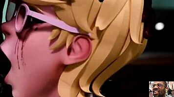 bald pussy nerdy judy squirts from bbc anal fingering and deepthroat