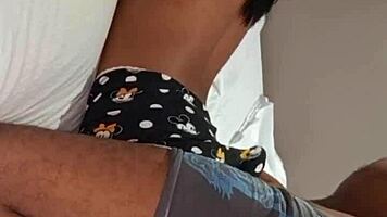 fingering tight wet pussy of cute 20-year-old brunette latina